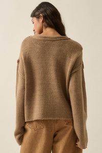 Wild West Embroidered Exposed-Seam Horse Sweater - ShopPromesa