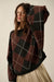 Crosstown Traffic Oversize Argyle Plaid Knit Sweater - ShopPromesa