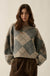 Crosstown Traffic Oversize Argyle Plaid Knit Sweater - ShopPromesa