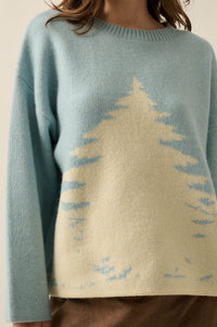 Pine Valley Jacquard-Knit Oversize Landscape Sweater - ShopPromesa