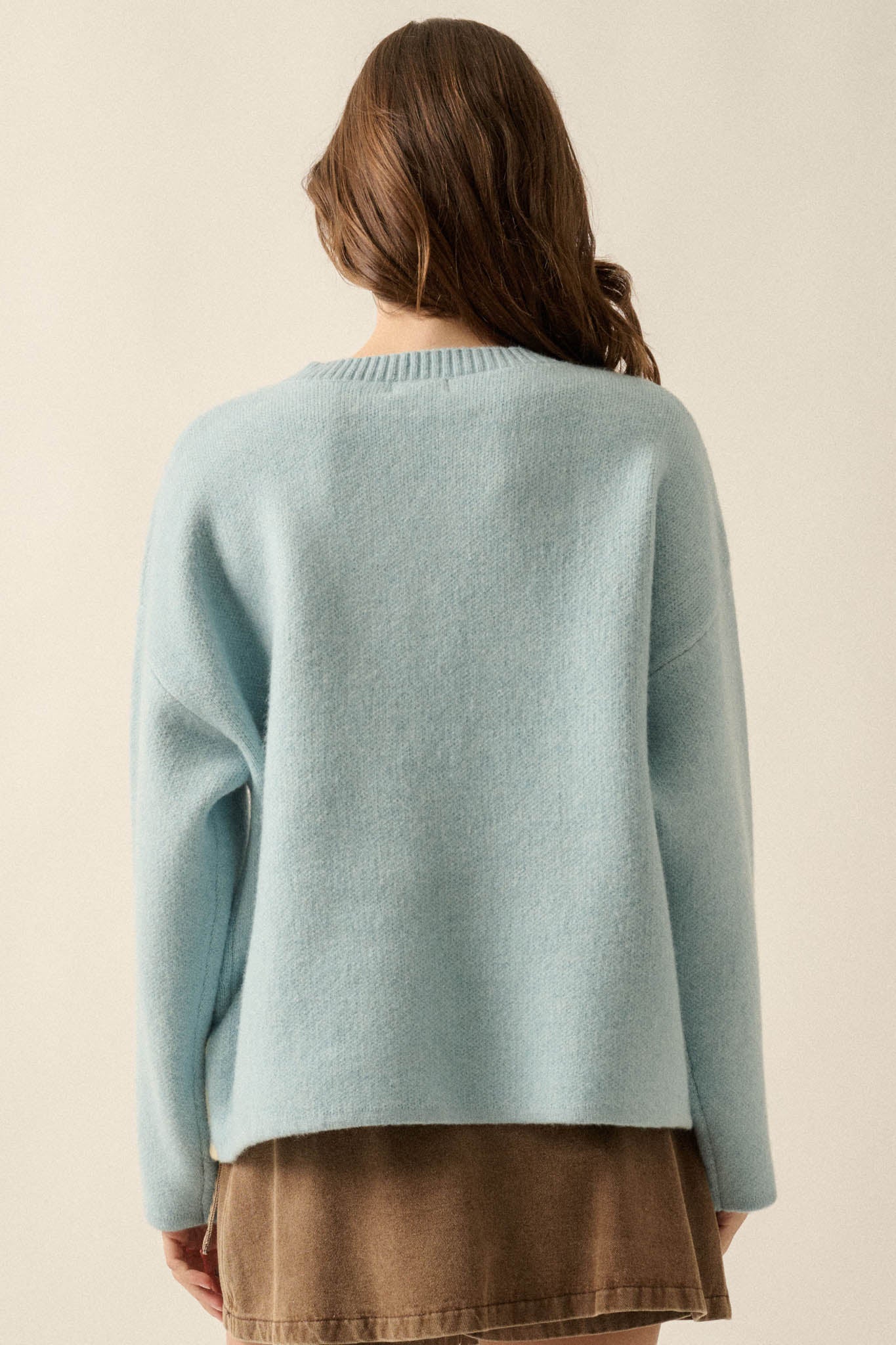 Pine Valley Jacquard-Knit Oversize Landscape Sweater - ShopPromesa