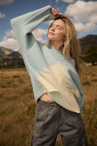 Pine Valley Jacquard-Knit Oversize Landscape Sweater - ShopPromesa