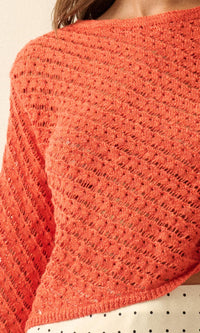 Always Forever Crochet-Knit Cropped Sweater - ShopPromesa