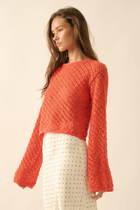 Always Forever Crochet-Knit Cropped Sweater - ShopPromesa