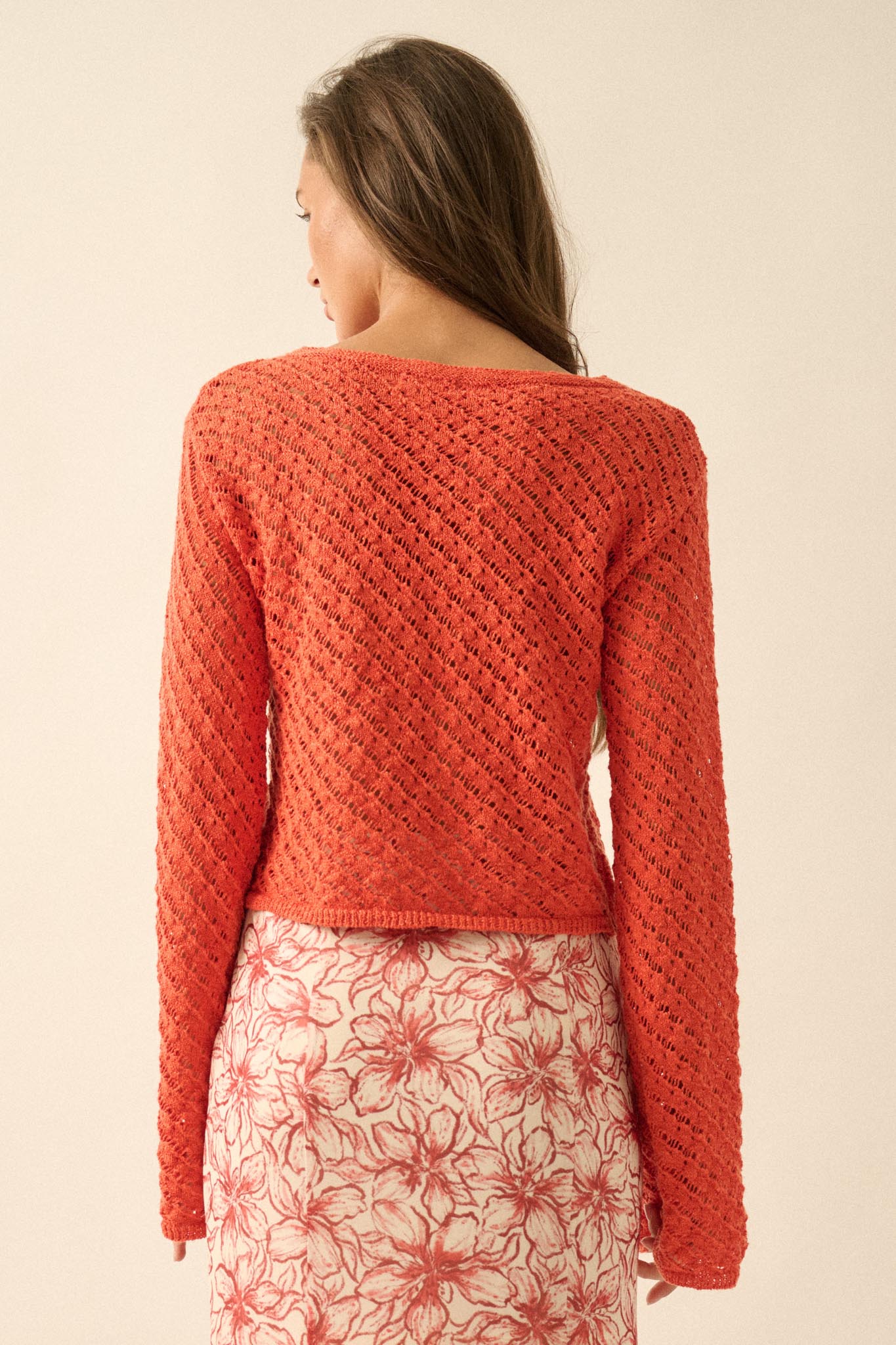 Always Forever Crochet-Knit Cropped Sweater - ShopPromesa