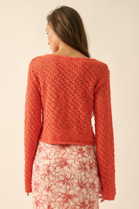 Always Forever Crochet-Knit Cropped Sweater - ShopPromesa
