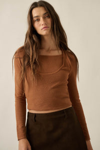 Ready for More Cropped Layered Halter Sweater - ShopPromesa