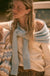 Prep Rally Two-Tone Shoulder-Wrap Sweater - ShopPromesa