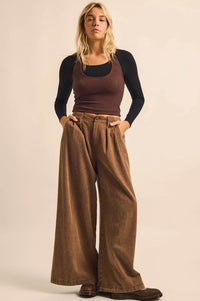 Double Time Cropped Layered Long-Sleeve Halter Top - ShopPromesa