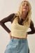 Double Time Cropped Layered Long-Sleeve Halter Top - ShopPromesa
