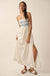 Summer Sun Floral Embroidered Strapless Maxi Dress - ShopPromesa