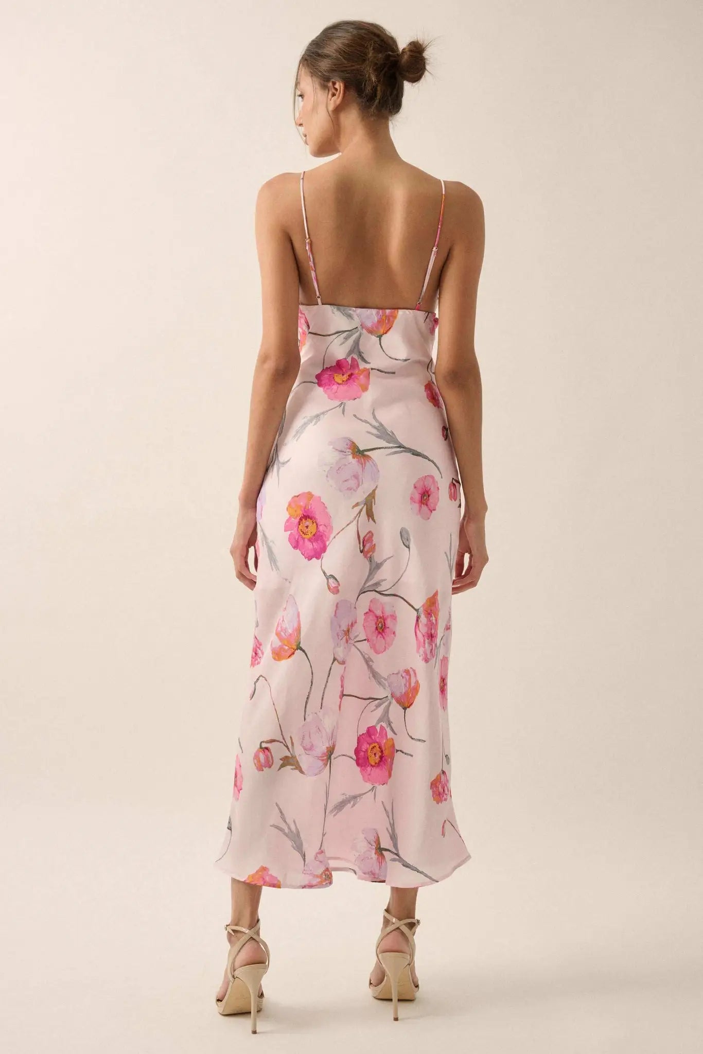 silk slip dress floral Perfect Pixie Slip Dress LADY BLOSSOM / XS