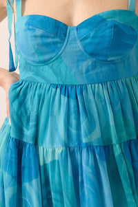 Coming Up Roses Floral Chiffon Tiered Maxi Dress - ShopPromesa