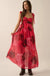 Coming Up Roses Floral Chiffon Tiered Maxi Dress - ShopPromesa