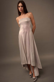 Love the Nightlife Strapless Shimmer Maxi Dress