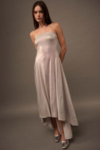 Love the Nightlife Strapless Shimmer Maxi Dress - ShopPromesa