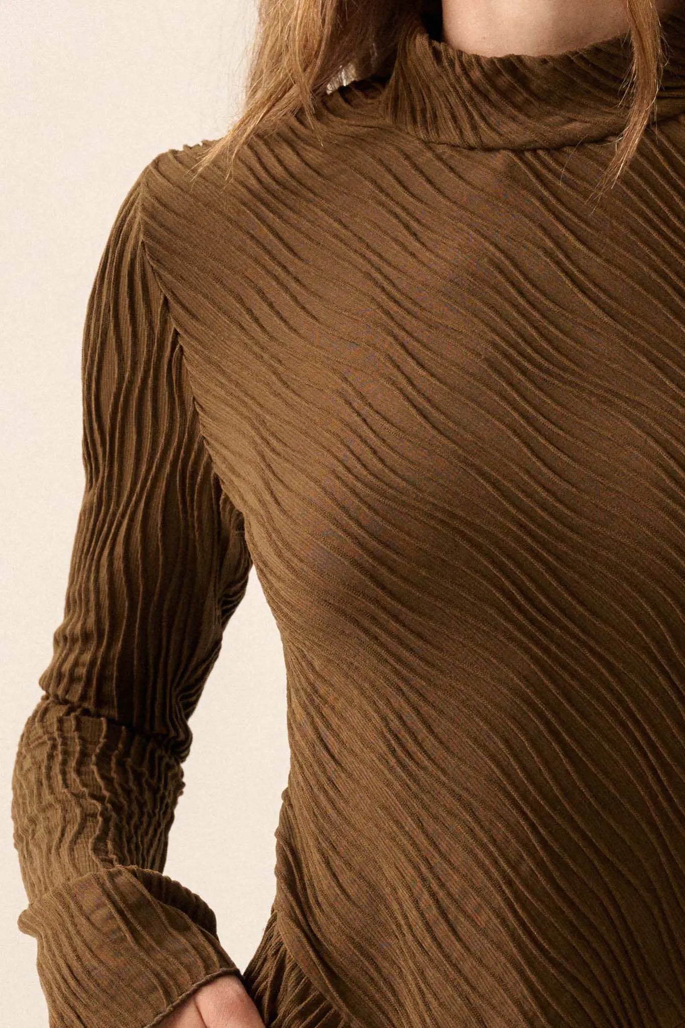 ribbed mock neck mini dress Latte Rib Knit Sleeveless Mock Neck Flare Mini Dress