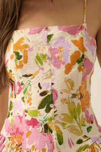 Delicate Dawn Floral Drop-Waist Bubble Mini Dress - ShopPromesa