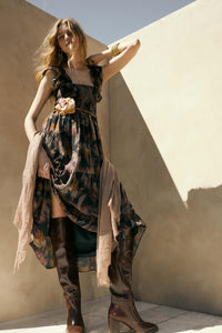 Imagine That Abstract-Print Tiered Midi Dress - ShopPromesa