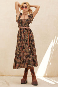 Imagine That Abstract-Print Tiered Midi Dress - ShopPromesa