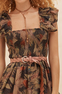 Imagine That Abstract-Print Tiered Midi Dress - ShopPromesa