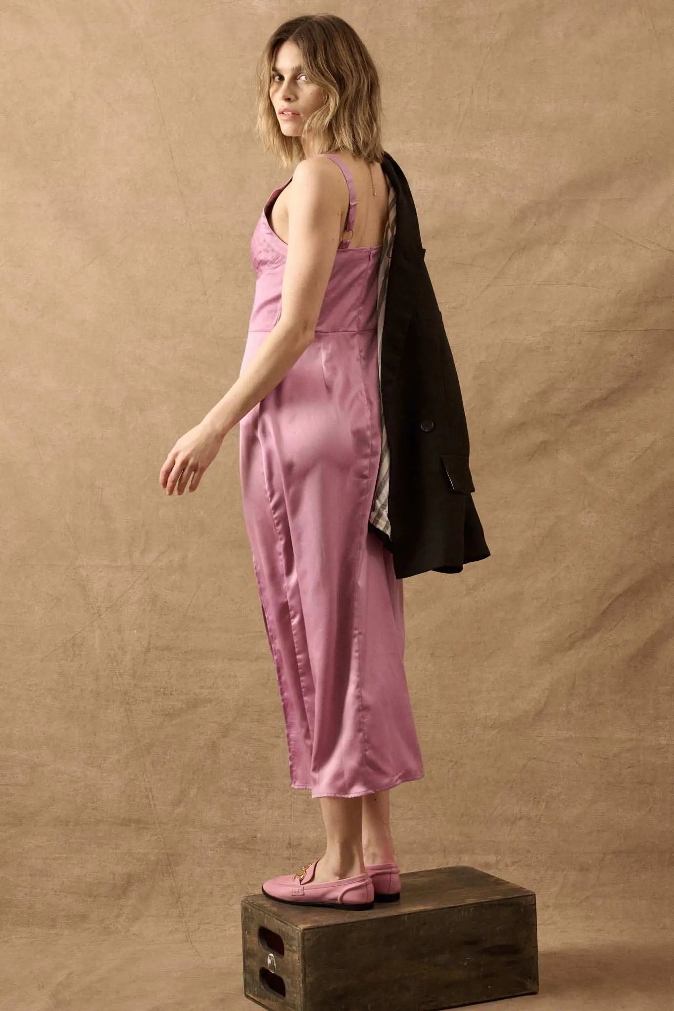 dress to the nines Pattern or a glamorous night out Nines Satin Dress | Aritzia