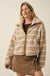 Outside the Lines Striped Fleece Zip-Up Jacket - ShopPromesa