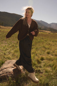 Soft Serenity Fleece Button-Up V-Neck Cardigan - ShopPromesa