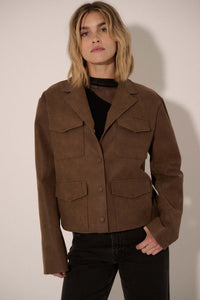 Put in the Work Vegan Leather Utility Jacket - ShopPromesa