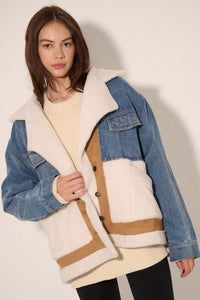 Honest Work Denim and Sherpa Fleece Jacket - ShopPromesa