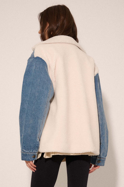 Honest Work Denim and Sherpa Fleece Jacket - ShopPromesa