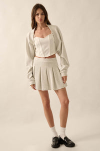 Premium Scuba Open-Front Shrug Cardigan - ShopPromesa