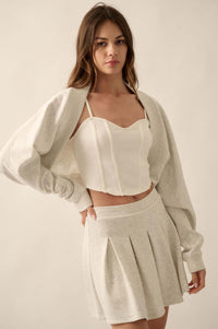 Premium Scuba Open-Front Shrug Cardigan - ShopPromesa