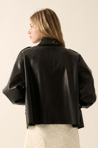 Cool Rider Vegan Leather Motorcycle Jacket - ShopPromesa