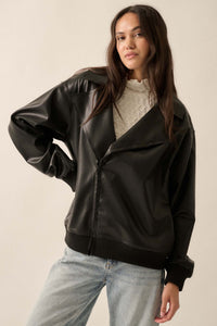 Enjoy the Ride Vegan Leather Motorcycle Jacket - ShopPromesa