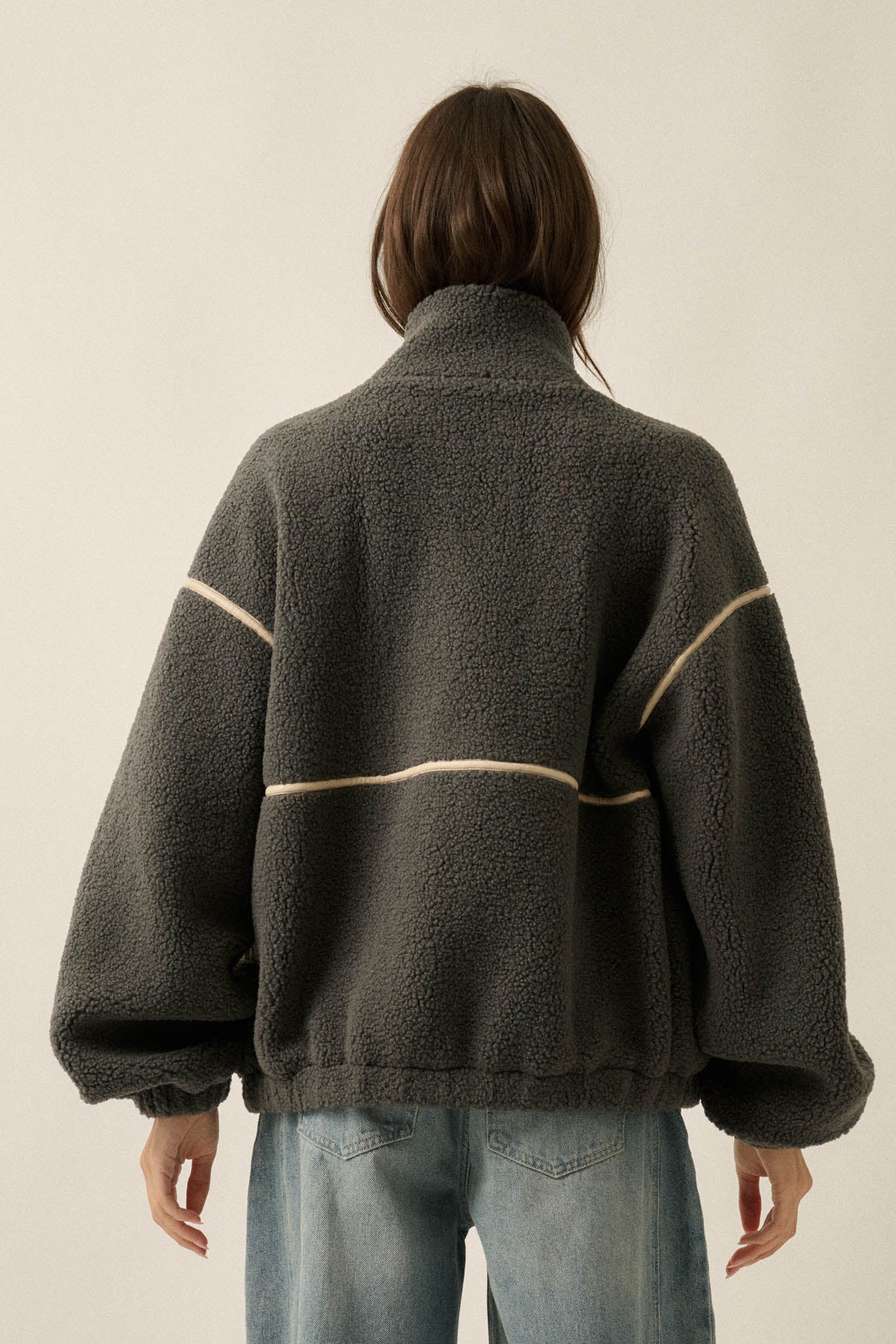 Warming Up Sherpa Fleece Zip-Front Jacket - ShopPromesa