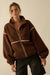 Warming Up Sherpa Fleece Zip-Front Jacket