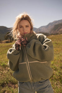 Warming Up Sherpa Fleece Zip-Front Jacket - ShopPromesa