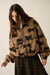 Horse Sense Printed Sherpa Fleece Zip-Front Jacket - ShopPromesa