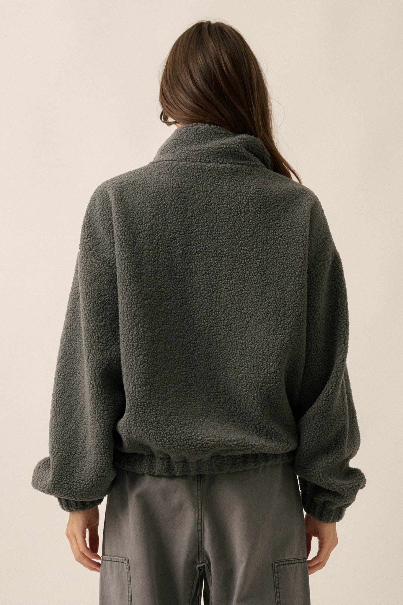 Blooming Hills Floral-Embroidered Fleece Jacket - ShopPromesa