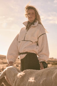All Fur the Best Faux Fur Half-Zip Pullover Jacket - ShopPromesa