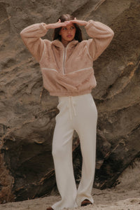 All Fur the Best Faux Fur Half-Zip Pullover Jacket - ShopPromesa