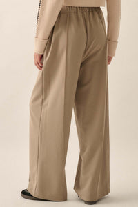 Step Above Twill Wide-Leg Drawstring Pants - ShopPromesa