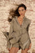 Nine to Five Matte Satin Button-Up Shirt Romper