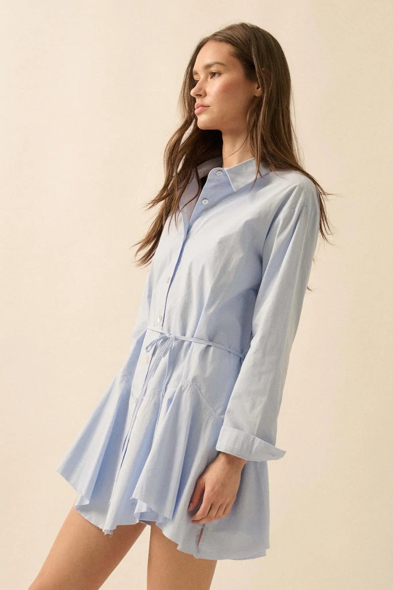 dress shirt romper Button Down Shirt Romper - Pink