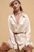 Luxe Aesthetic Textured Satin Belted Shirt Romper - ShopPromesa