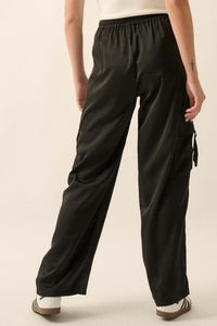 In the Pocket Matte Satin Cargo Pants - ShopPromesa