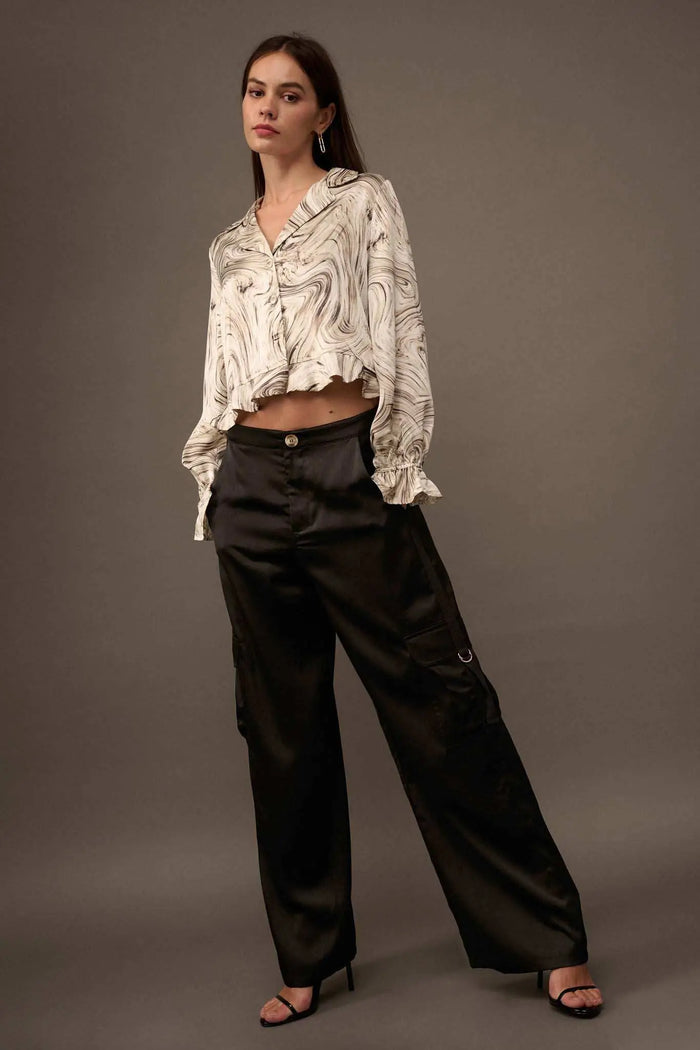 In the Pocket Matte Satin Cargo Pants - ShopPromesa