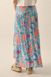 Grow with the Flow Floral Crepe Wrap Maxi Skirt - ShopPromesa