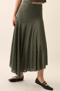 Dainty Days Floral Lace Asymmetrical Midi Skirt - ShopPromesa